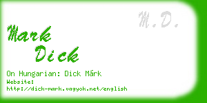 mark dick business card